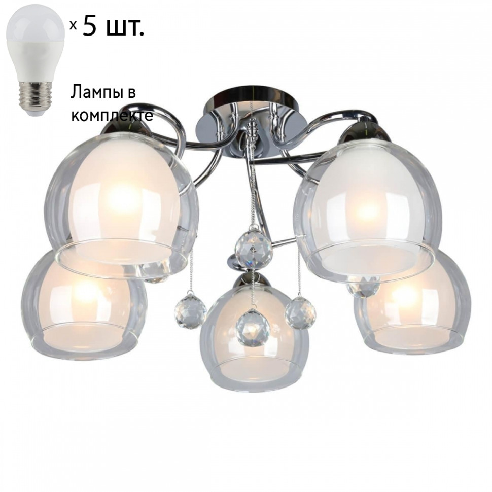Люстра потолочная с лампочками Omnilux OML-54707-05+Lamps