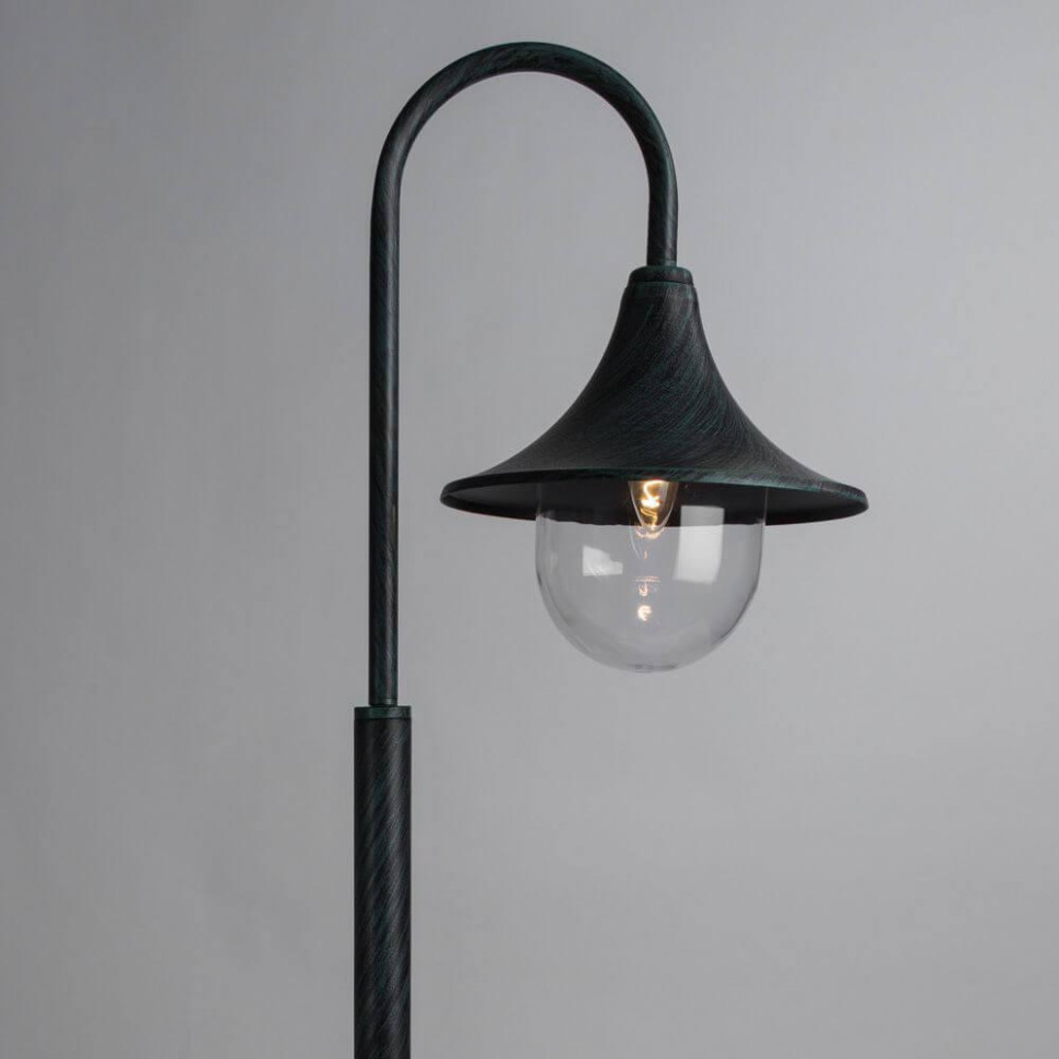 A1086PA-1BG Уличный фонарный столб Arte Lamp Malaga, цвет старая медь - фото 2