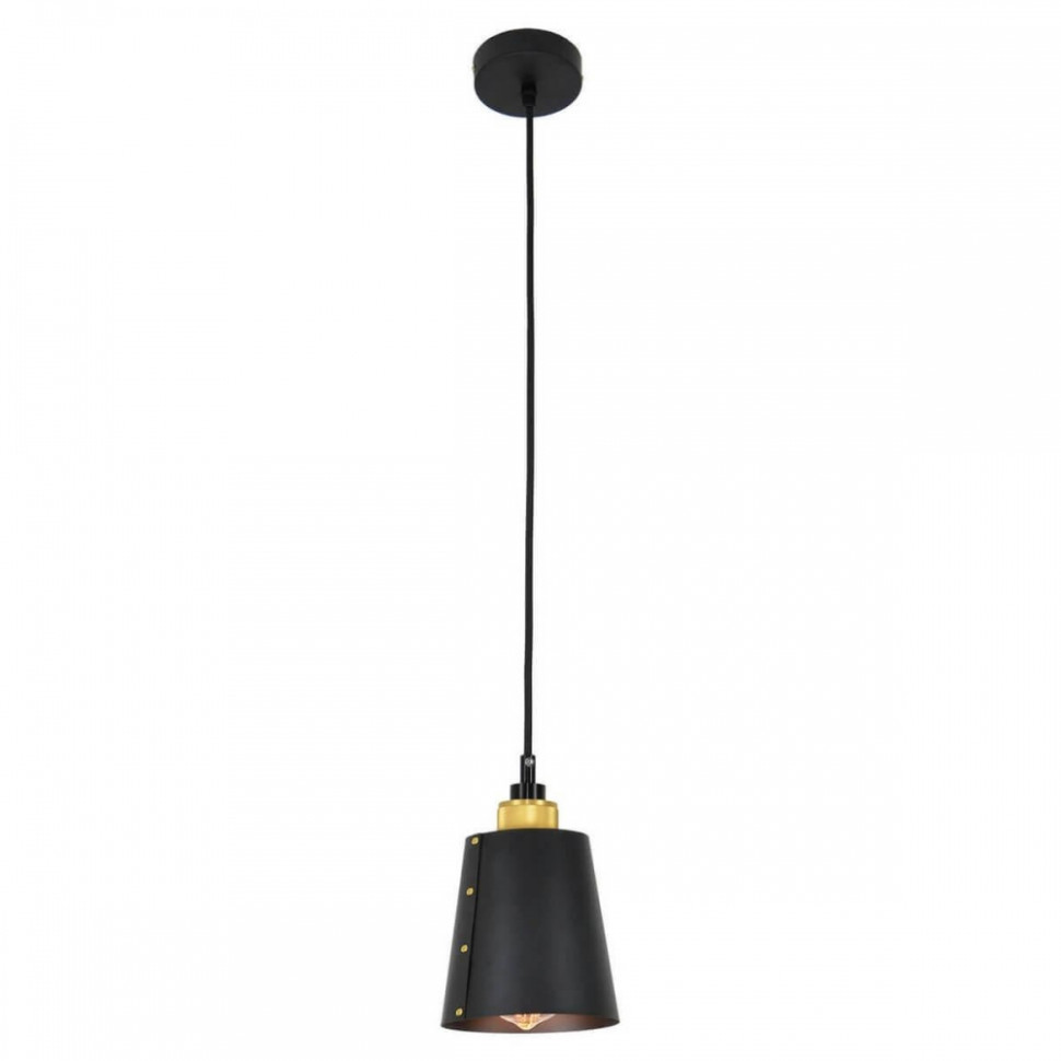 GRLSP-9861 Подвесной светодиодный светильник LOFT (Lussole) SHIRLEY, цвет черный - фото 1