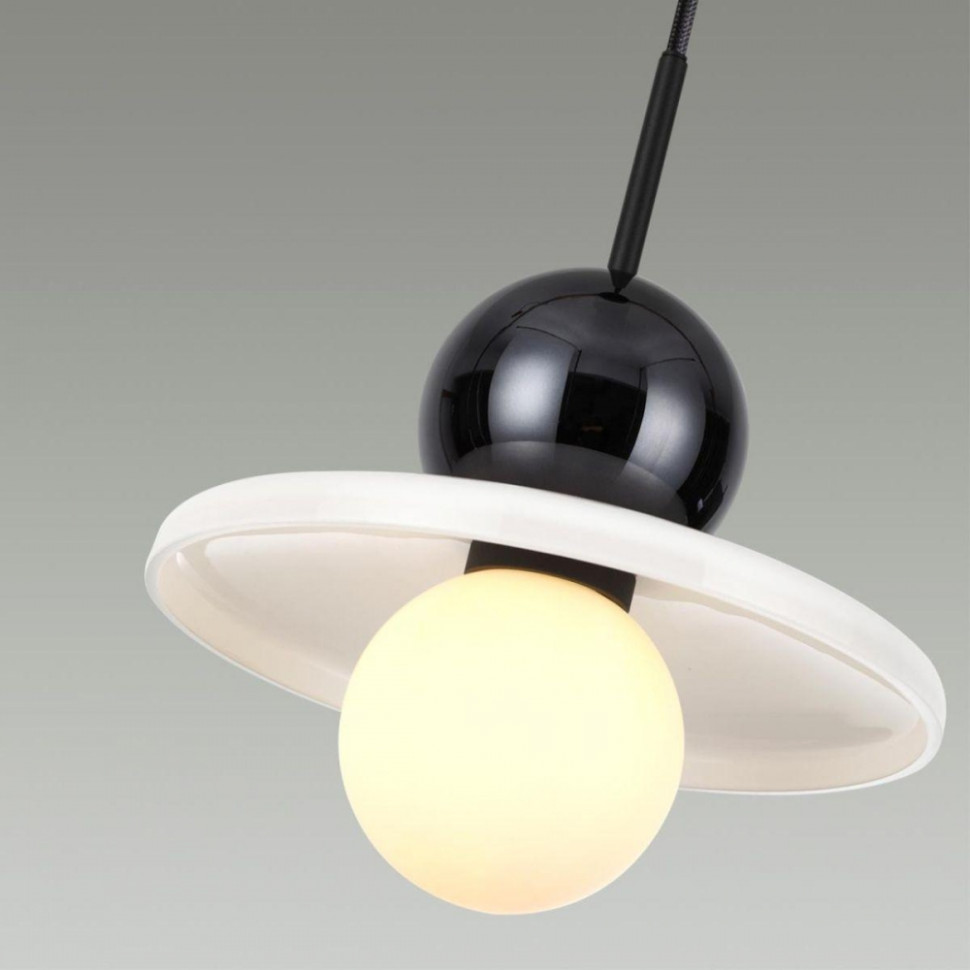 Подвесной светильник со светодиодной лампочкой G9, комплект от Lustrof. №399809-647484, цвет черный - фото 3