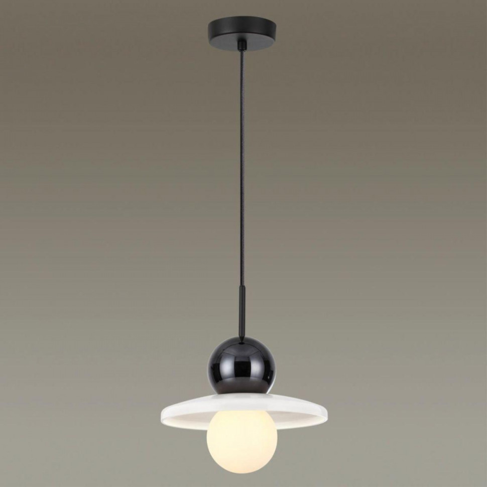Подвесной светильник со светодиодной лампочкой G9, комплект от Lustrof. №399809-647484, цвет черный - фото 4