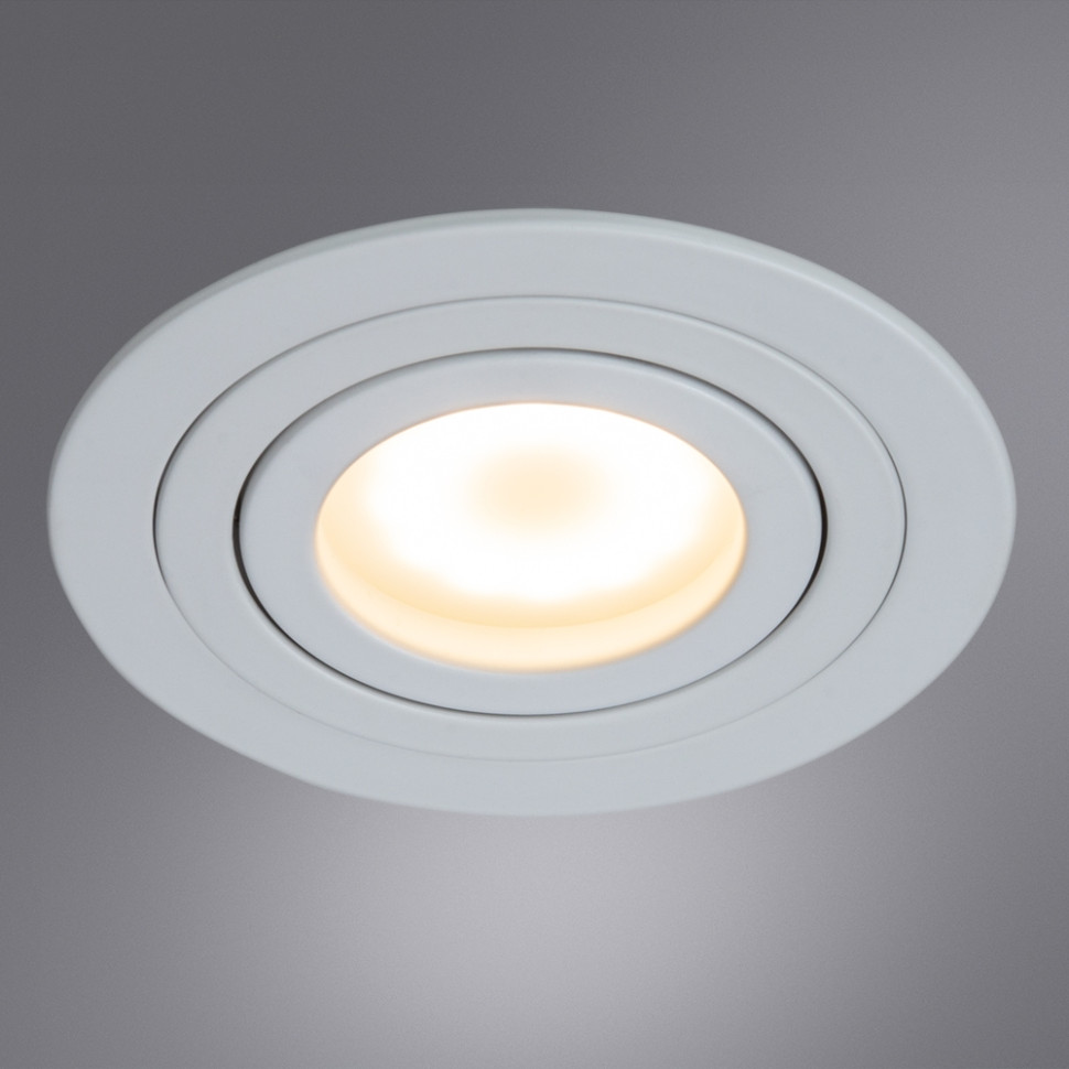 Встраиваемый точечный поворотный светильник Arte Lamp TARF A2167PL-1WH, цвет белый - фото 2