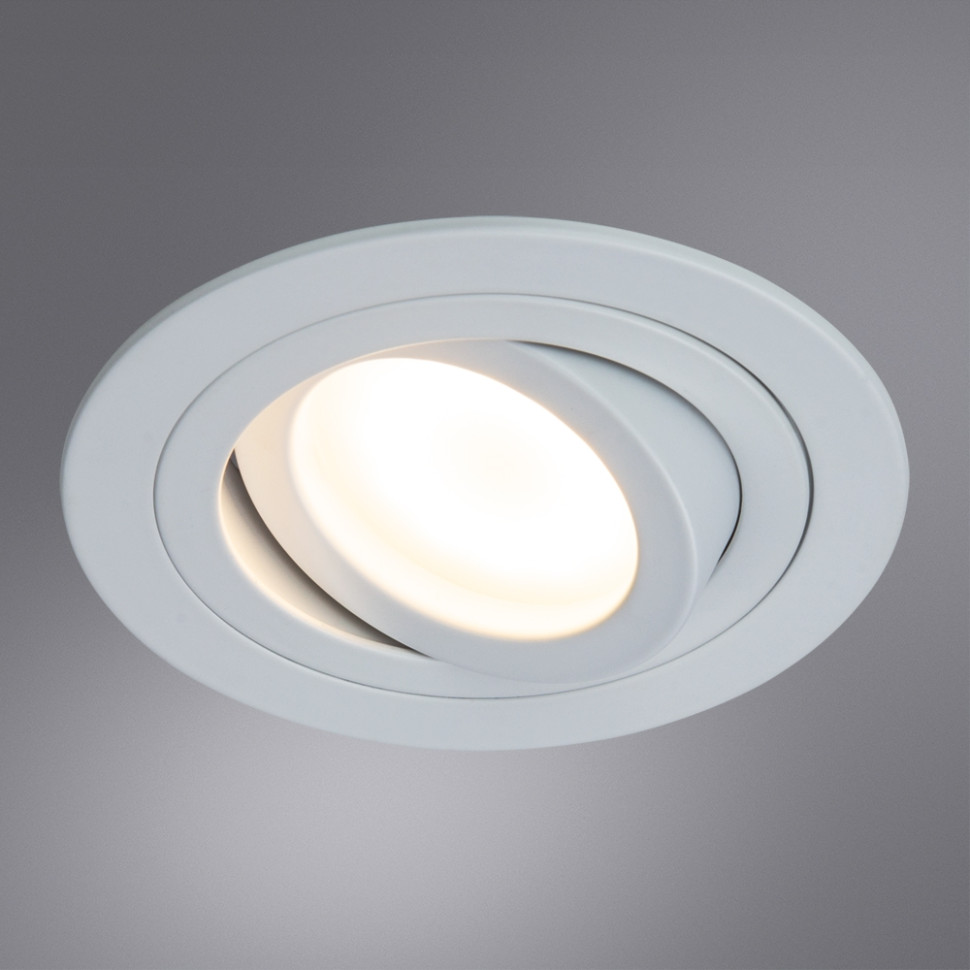 Встраиваемый точечный поворотный светильник Arte Lamp TARF A2167PL-1WH, цвет белый - фото 3