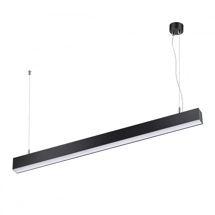 Линейный подвесной светодиодный светильник Novotech Iter 358868, цвет черный