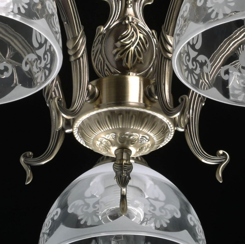 Потолочная люстра со светодиодными лампочками E27, комплект от Lustrof. №439475-673983, цвет бронза - фото 4
