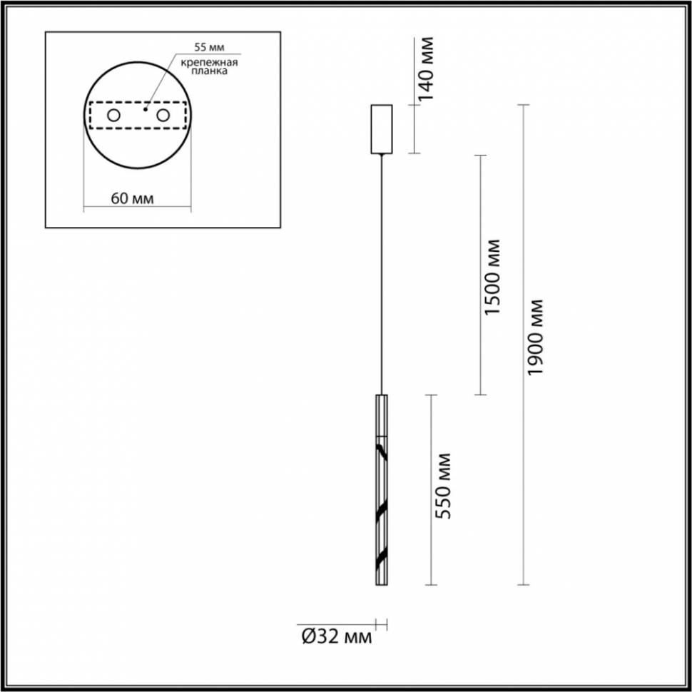 Подвесной светильник Odeon Light Aletta L-Vision 6679/4L, цвет античная бронза - фото 2