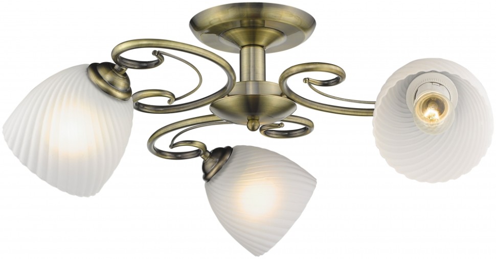 Потолочная люстра с лампочками Velante 726-507-03+Lamps E27 P45, цвет бронза 726-507-03+Lamps E27 P45 - фото 2