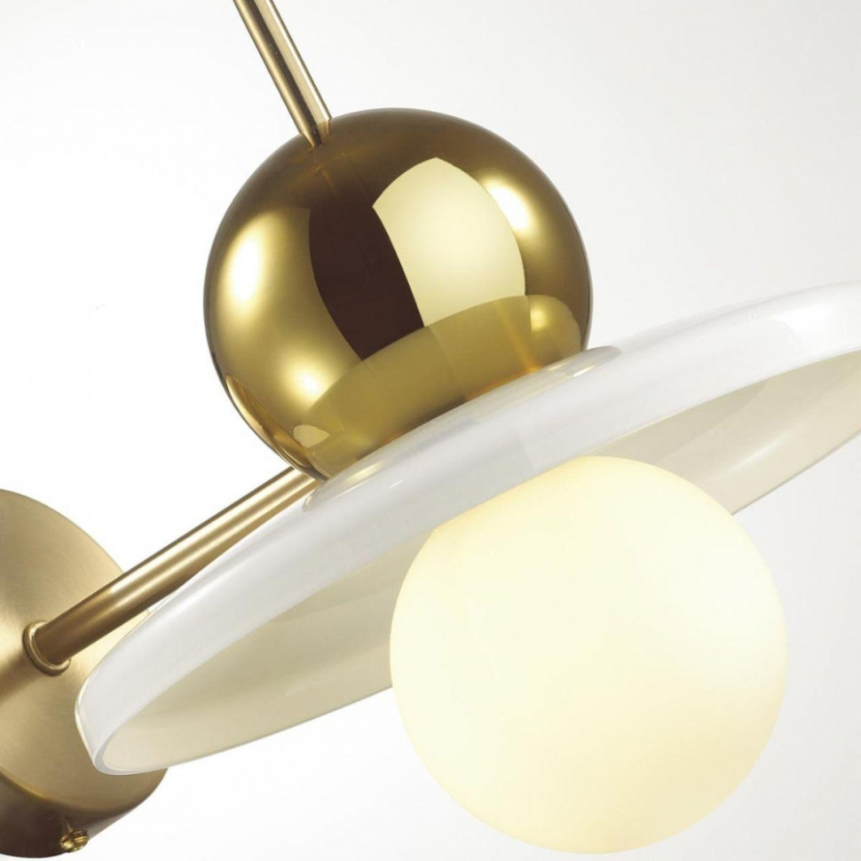 Бра со светодиодной лампочкой G9, комплект от Lustrof. №399811-647486, цвет золотой - фото 3