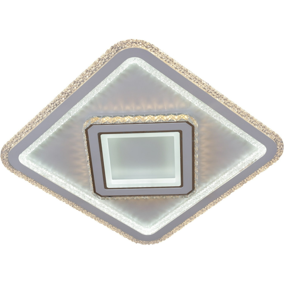 Потолочная диммируемая люстра с пультом ДУ Reluce 07162-0.3-500 WH Reluce (1424076), цвет белый - фото 1