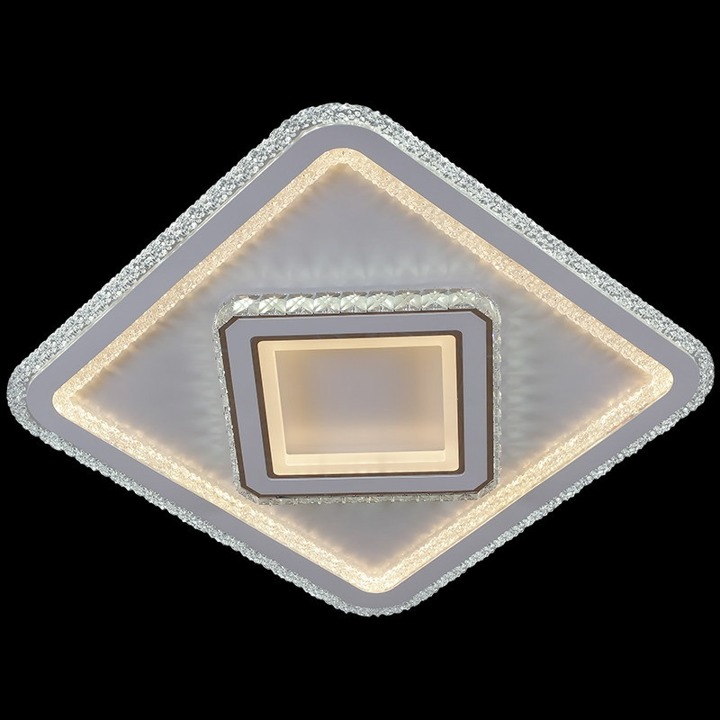 Потолочная диммируемая люстра с пультом ДУ Reluce 07162-0.3-500 WH Reluce (1424076), цвет белый - фото 2