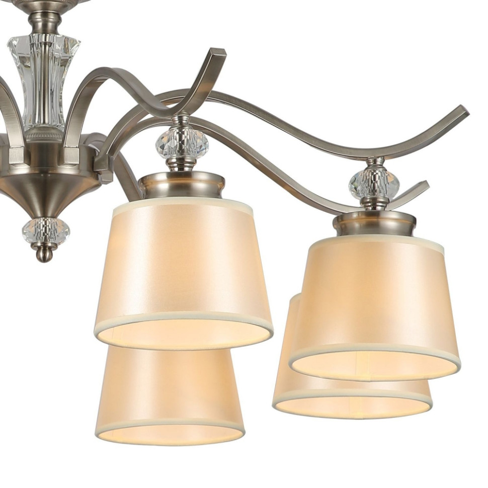 Потолочная люстра с лампочками F-Promo Unitas 2852-8P+Lamps E27 P45, цвет никель 2852-8P+Lamps E27 P45 - фото 3