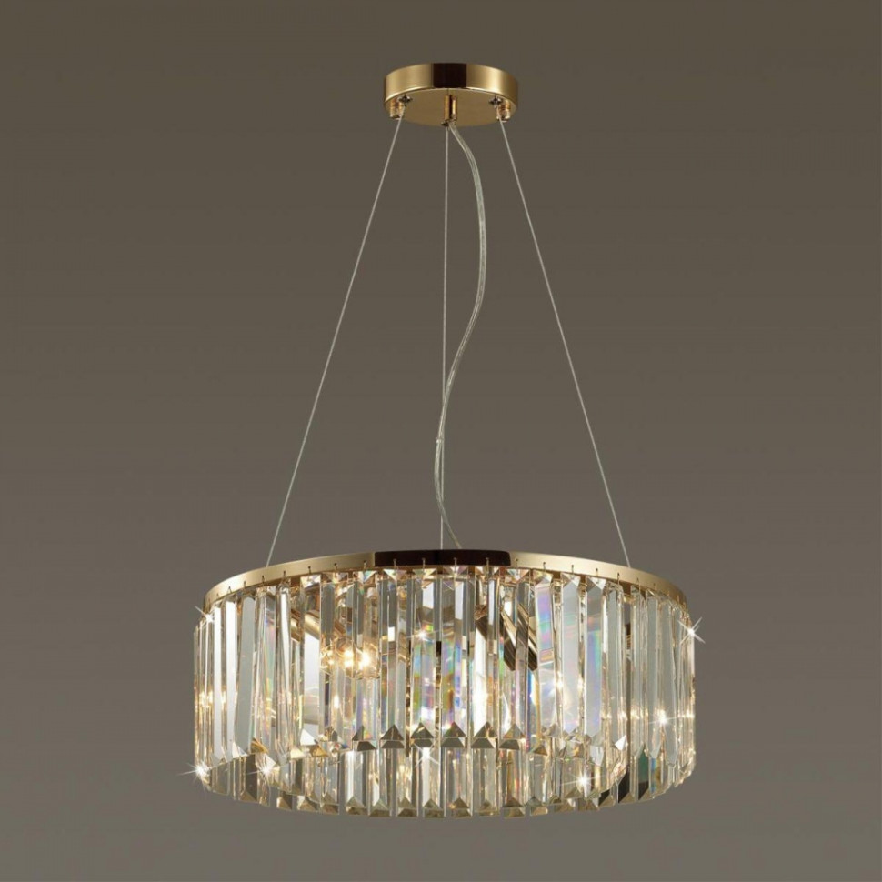Люстра подвесная со светодиодными лампочками E14, комплект от Lustrof. №304279-627162, цвет золото - фото 3
