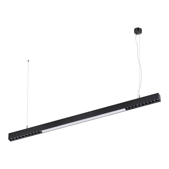 Линейный подвесной светодиодный светильник Novotech Iter 358870, цвет черный