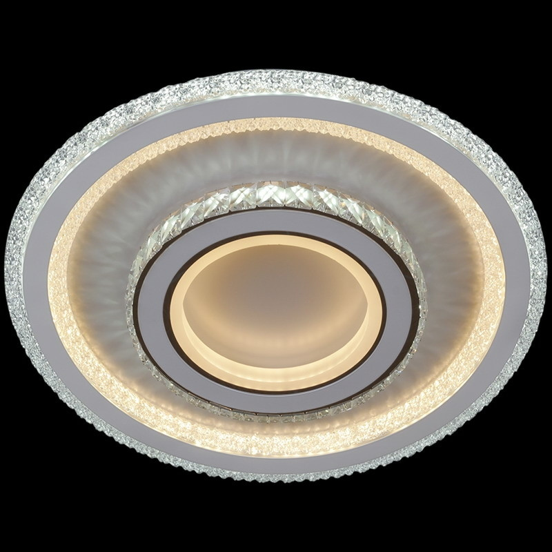 Потолочная диммируемая люстра с пультом ДУ Reluce 07165-0.3-500 WH Reluce (1424075), цвет белый - фото 2