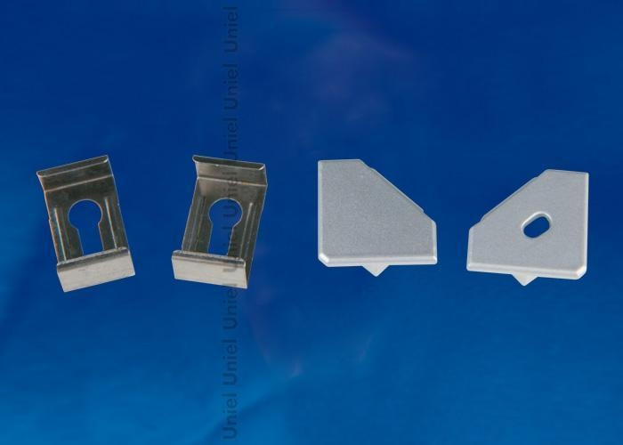 Набор аксессуаров для алюминиевого профиля Uniel UFE-N04 SILVER A POLYBAG (UL-00000624)