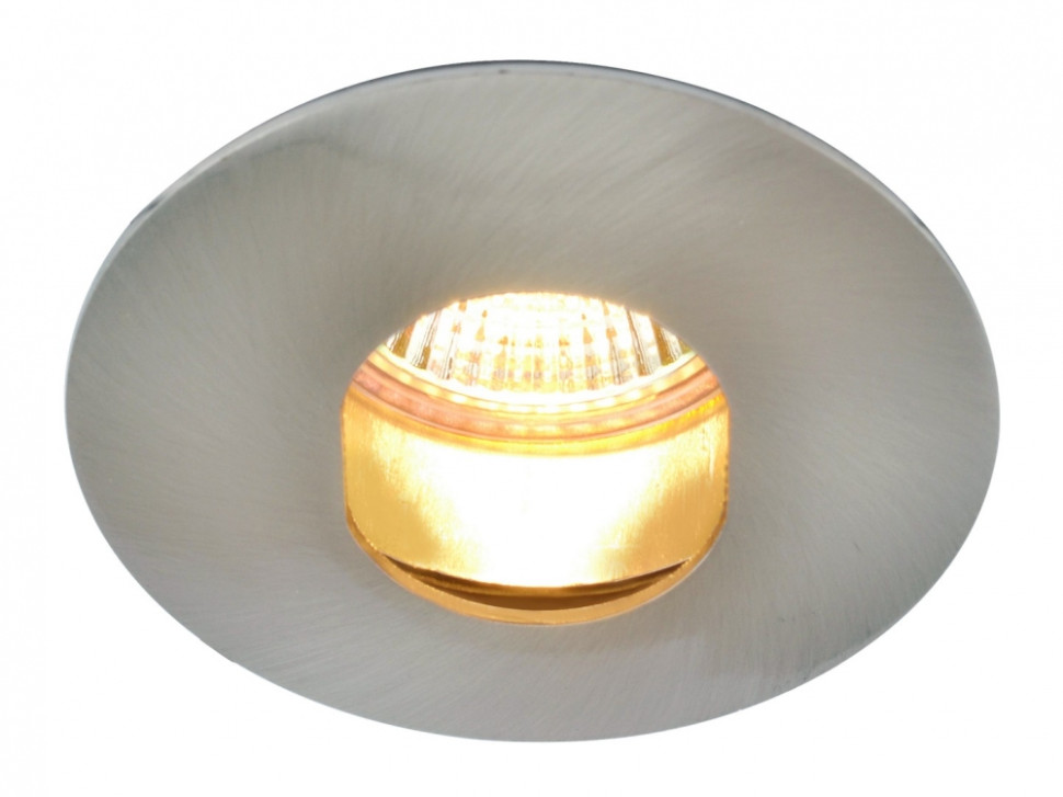 Встраиваемый светильник с лампочками. Комплект от Lustrof. №35016-616176, цвет матовое серебро - фото 1