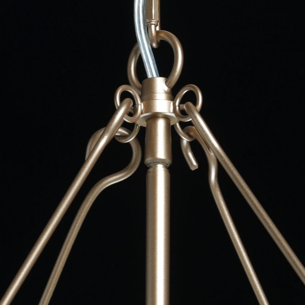 Подвесная люстра со светодиодными лампочками E14, комплект от Lustrof. №439503-668035, цвет золотой - фото 2