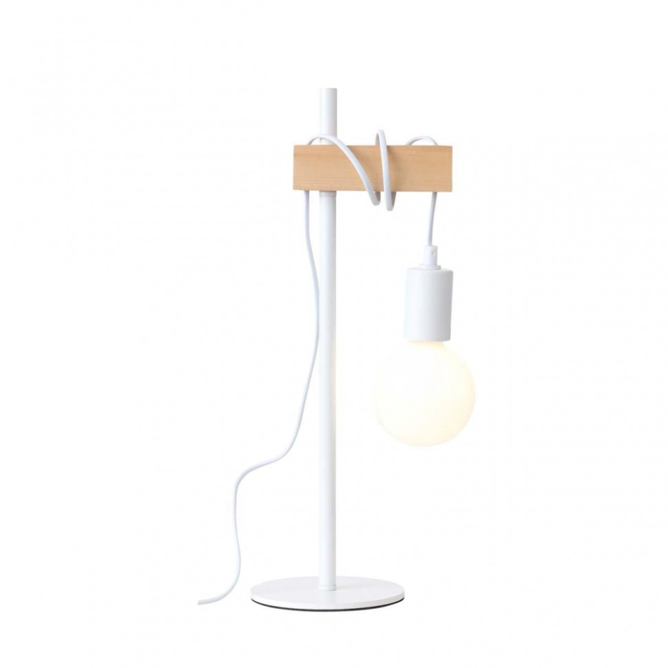 Настольная лампа Evoluce Bagetti SL1142.504.01, цвет белый, светлое дерево - фото 2
