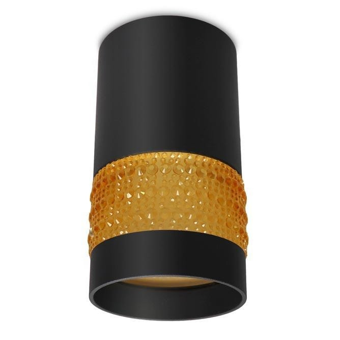 Накладной точечный светодиодный светильник Ambrella light Techno spot TN375, цвет черный песок, янтарный - фото 1
