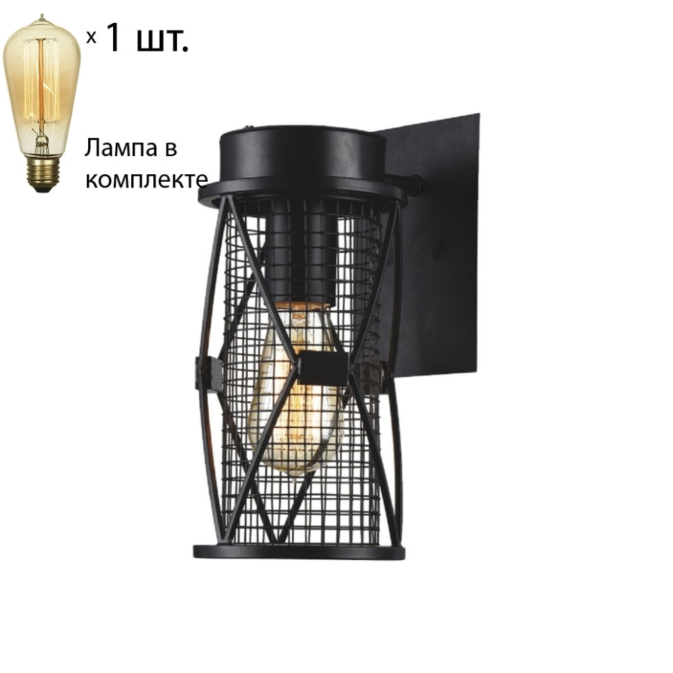 Светильник с ретро лампой Favourite Mesh 1783-1W+Retro Lamps встраиваемый светодиодный светильник favourite retro 2792 1c