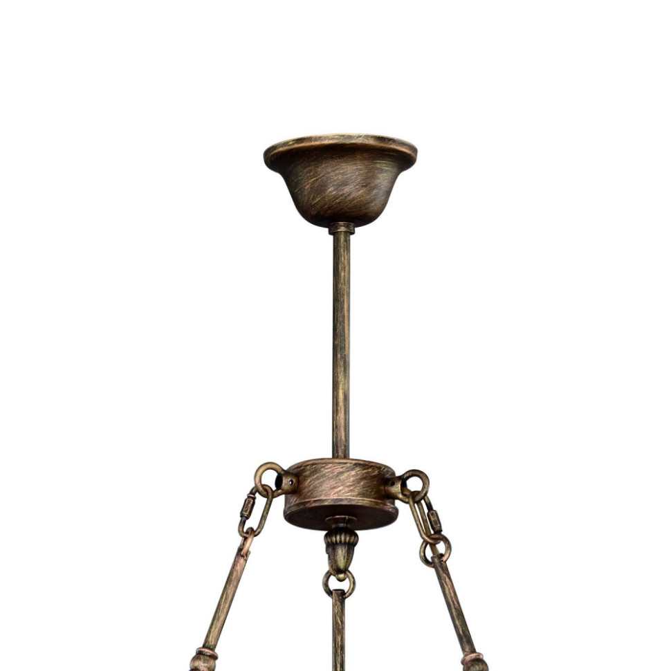 Люстра с лампочками, подвесная, комплект от Lustrof. №128925-617494, цвет коричневый с золотом - фото 3