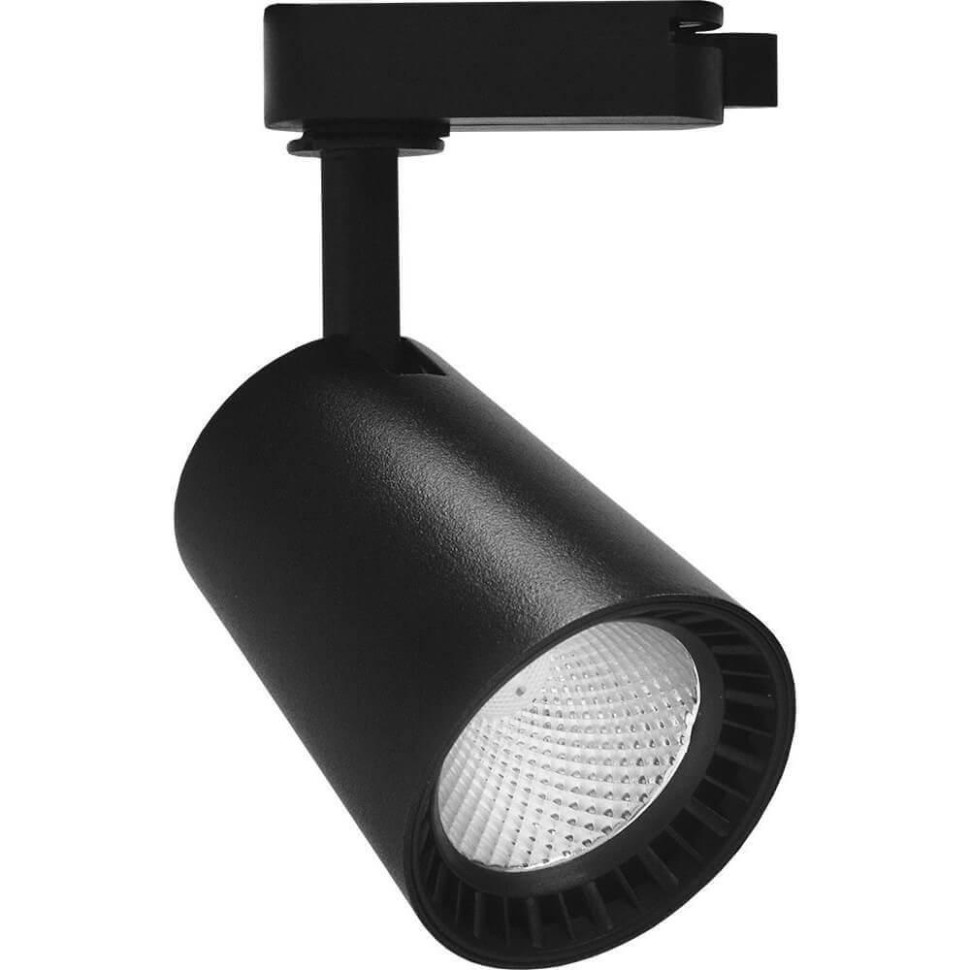 Однофазный LED светильник 12W 4000К для трека Feron AL100 (29643), цвет черный - фото 1