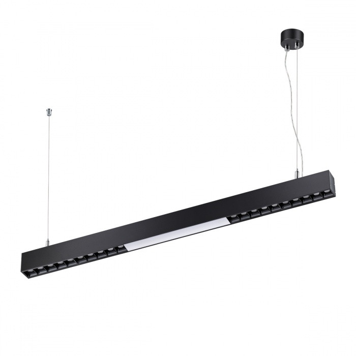 Линейный подвесной светодиодный светильник Novotech Iter 358872, цвет черный