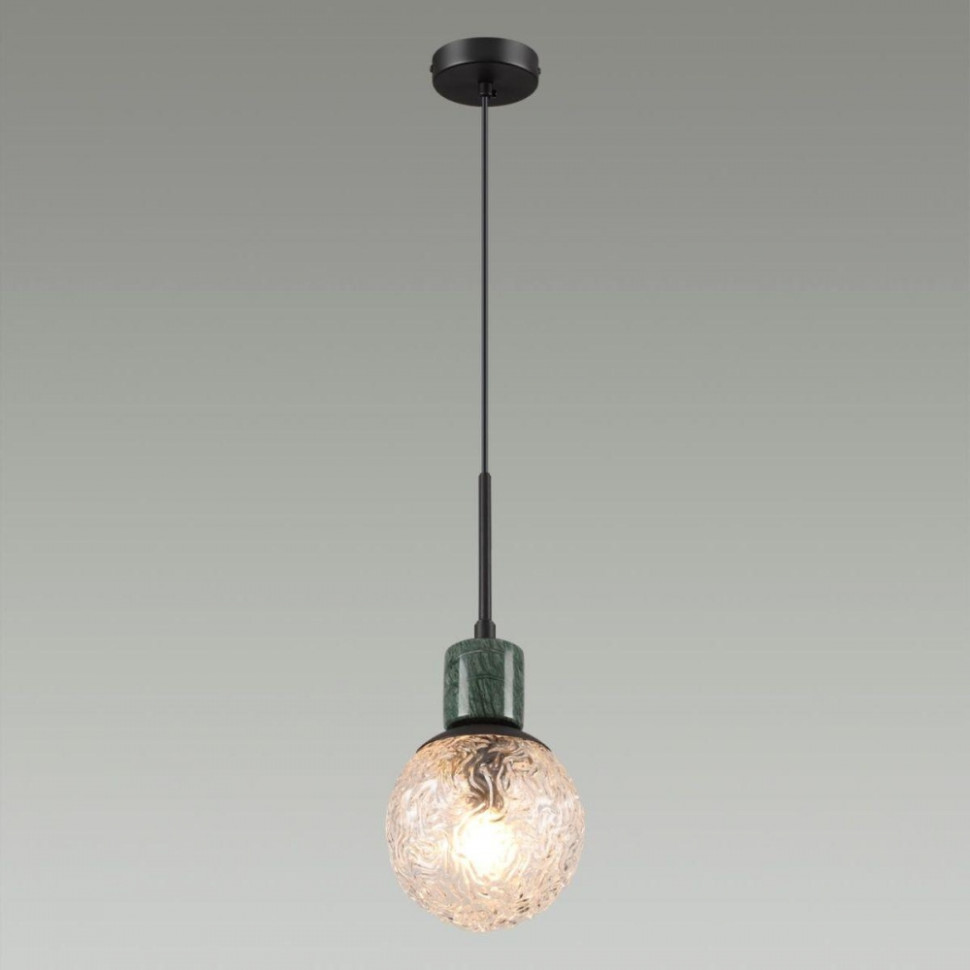 Подвесной светильник со светодиодной лампочкой E14, комплект от Lustrof. №399834-626758, цвет черный - фото 3
