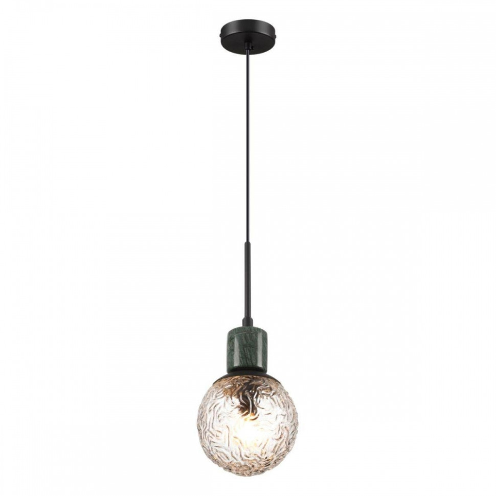 Подвесной светильник со светодиодной лампочкой E14, комплект от Lustrof. №399834-626758, цвет черный - фото 4