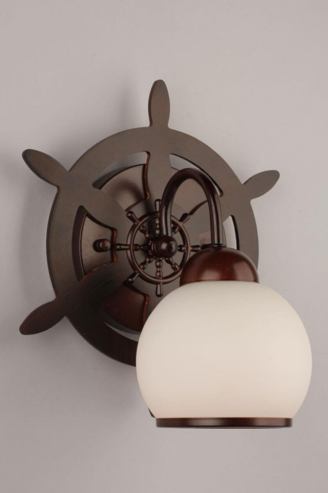 Бра с лампочкой Omnilux OML-50501-01+Lamps, цвет коричневый OML-50501-01+Lamps - фото 4