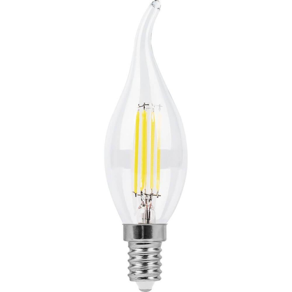 Лампа светодиодная Feron LB-714 Свеча на ветру E14 11W 2700K 38010 лампа светодиодная филаментная rev tc37 e27 5w 2700k deco premium свеча на ветру 32426 3