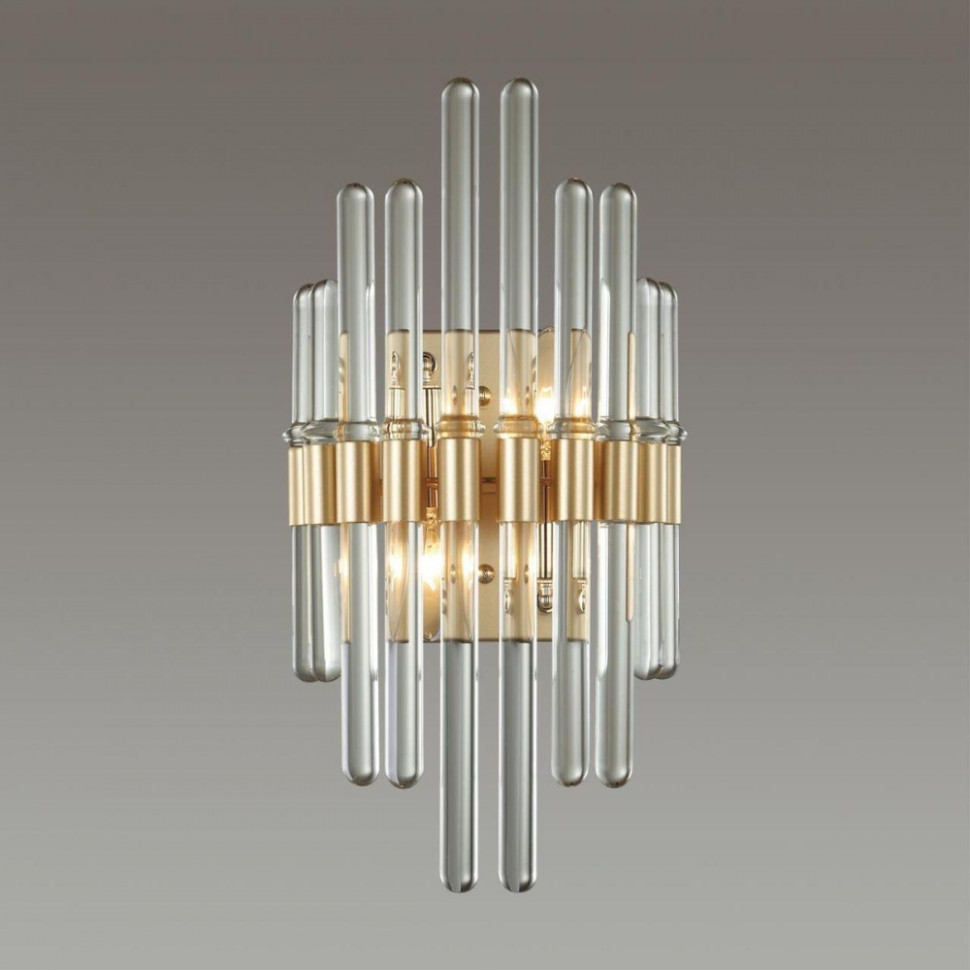 Бра со светодиодными лампочками E14, комплект от Lustrof. №304284-627167, цвет золото - фото 3
