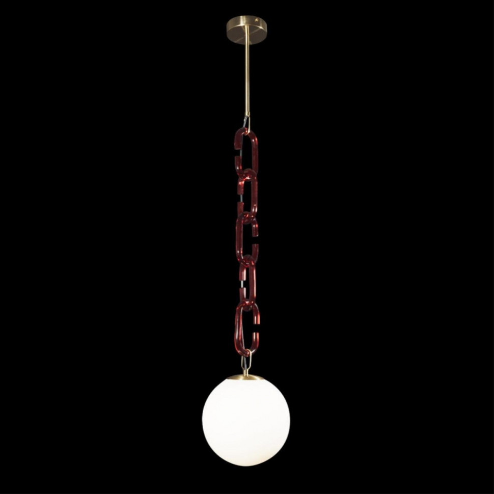 Подвесной светильник Loft it Chain 10128P Red, цвет золото - фото 2