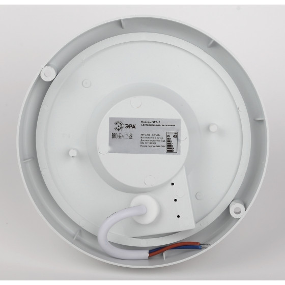 Настенно-потолочный пылевлагозащищённый светильник ЖКХ Эра SPB-201-0-40K-018 (Б0054579), цвет белый - фото 4