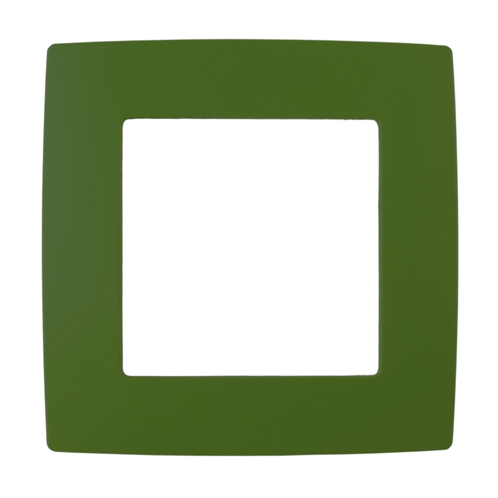 Рамка на 1 поста (зеленый) Эра 12-5001-27 (Б0019392) - фото 1