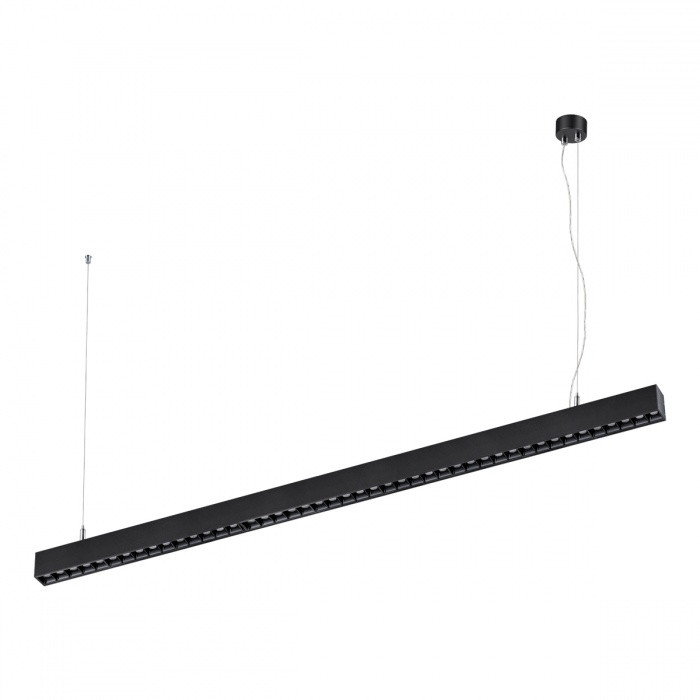 Линейный подвесной светодиодный светильник Novotech Iter 358874, цвет черный