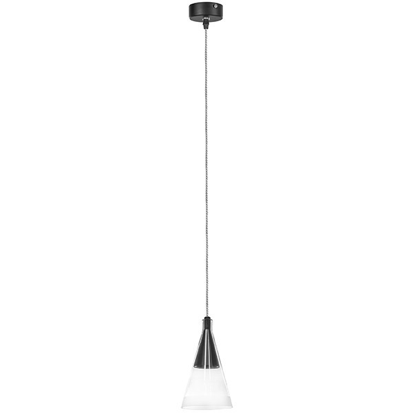 757017 Подвесной светильник Lightstar Cone, цвет матовый черный - фото 1