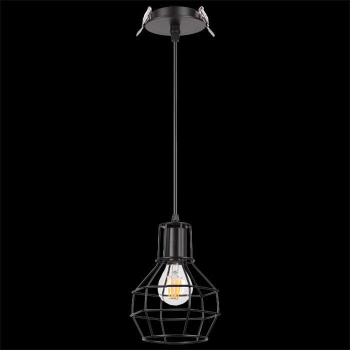 370424 Встраиваемый подвесной светильник Novotech Zelle, цвет черный - фото 2