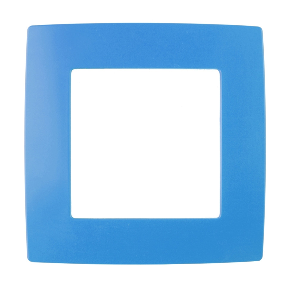 Рамка на 1 поста (голубой) Эра 12-5001-28 (Б0019393) - фото 1