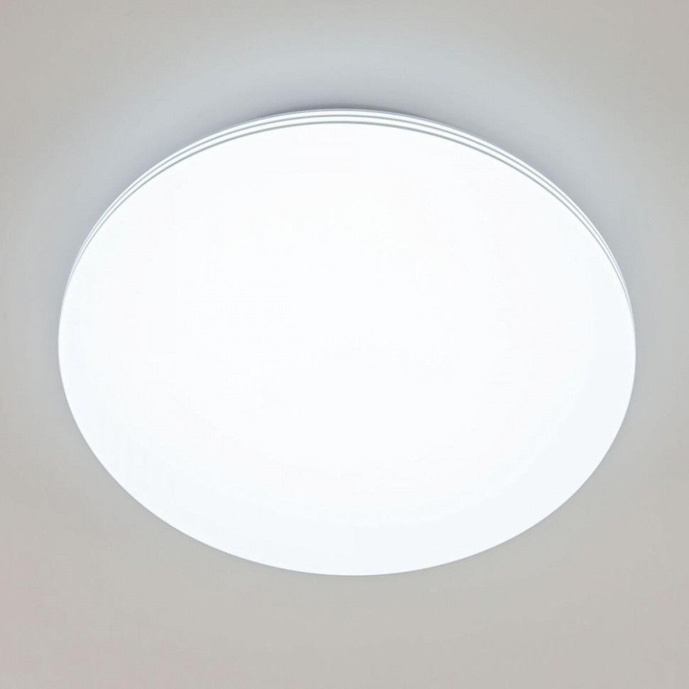 Потолочная светодиодная люстра с пультом ДУ (инфракрасный) Citilux Симпла CL714330G, цвет белый - фото 1