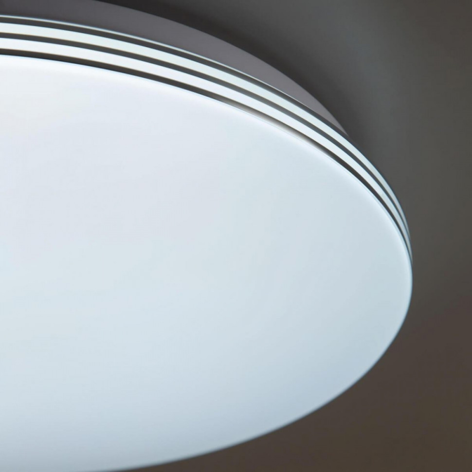 Потолочная светодиодная люстра с пультом ДУ (инфракрасный) Citilux Симпла CL714330G, цвет белый - фото 2