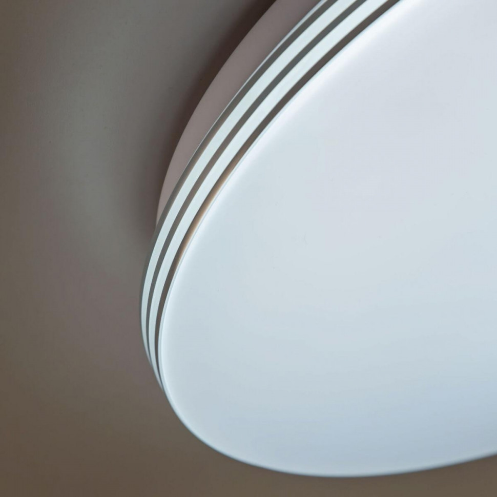 Потолочная светодиодная люстра с пультом ДУ (инфракрасный) Citilux Симпла CL714330G, цвет белый - фото 3