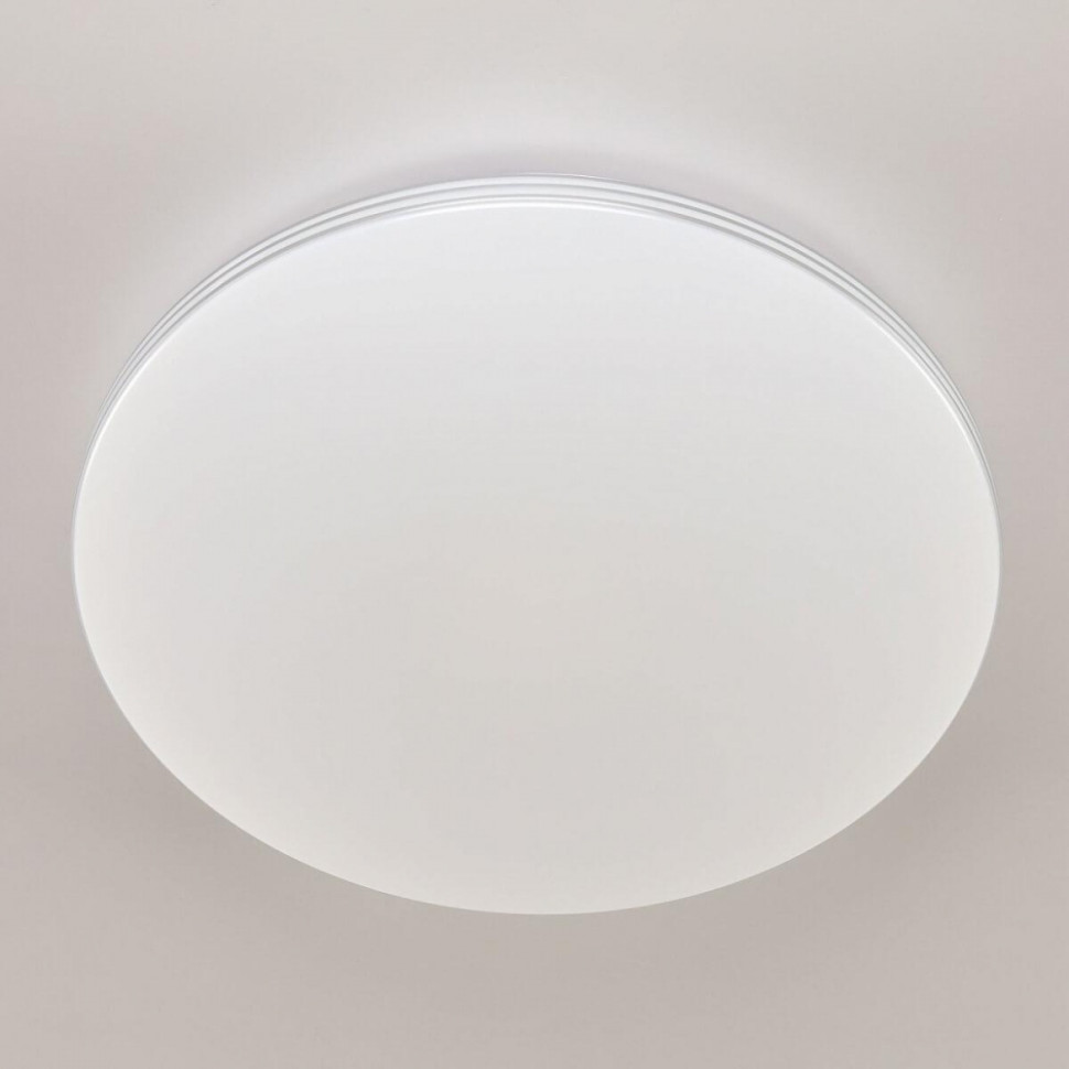 Потолочная светодиодная люстра с пультом ДУ (инфракрасный) Citilux Симпла CL714330G, цвет белый - фото 4