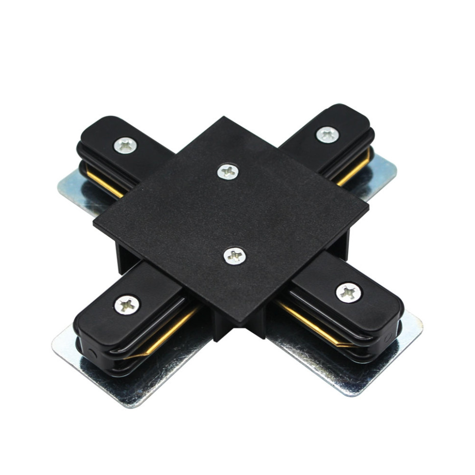 Соединитель Х-образный для однофазного шинопровода Track Accessories Arte Lamp A110106, цвет черный - фото 1
