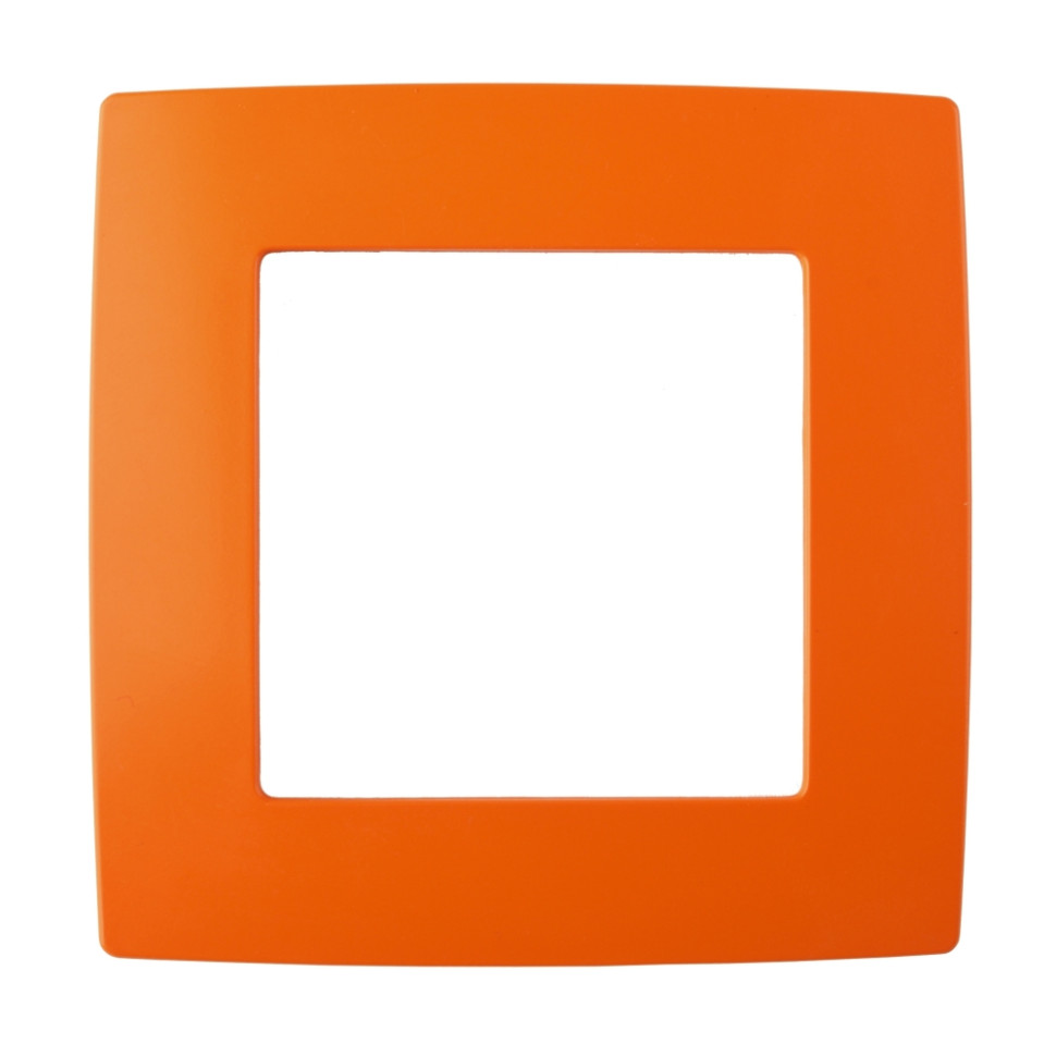 Рамка на 1 поста (оранжевый) Эра 12-5001-22 (Б0019387/) - фото 1