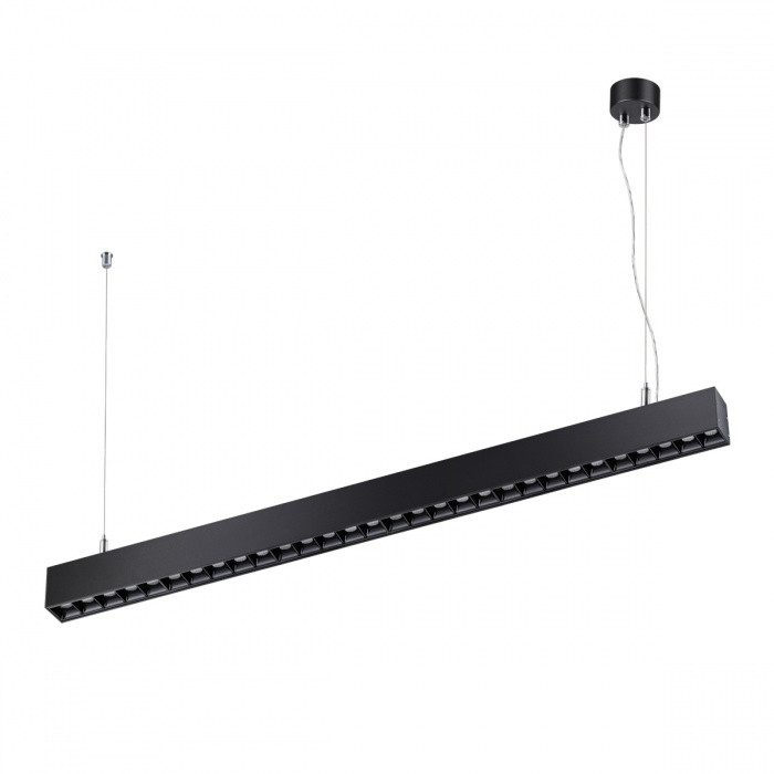 Линейный подвесной светодиодный светильник Novotech Iter 358876, цвет черный