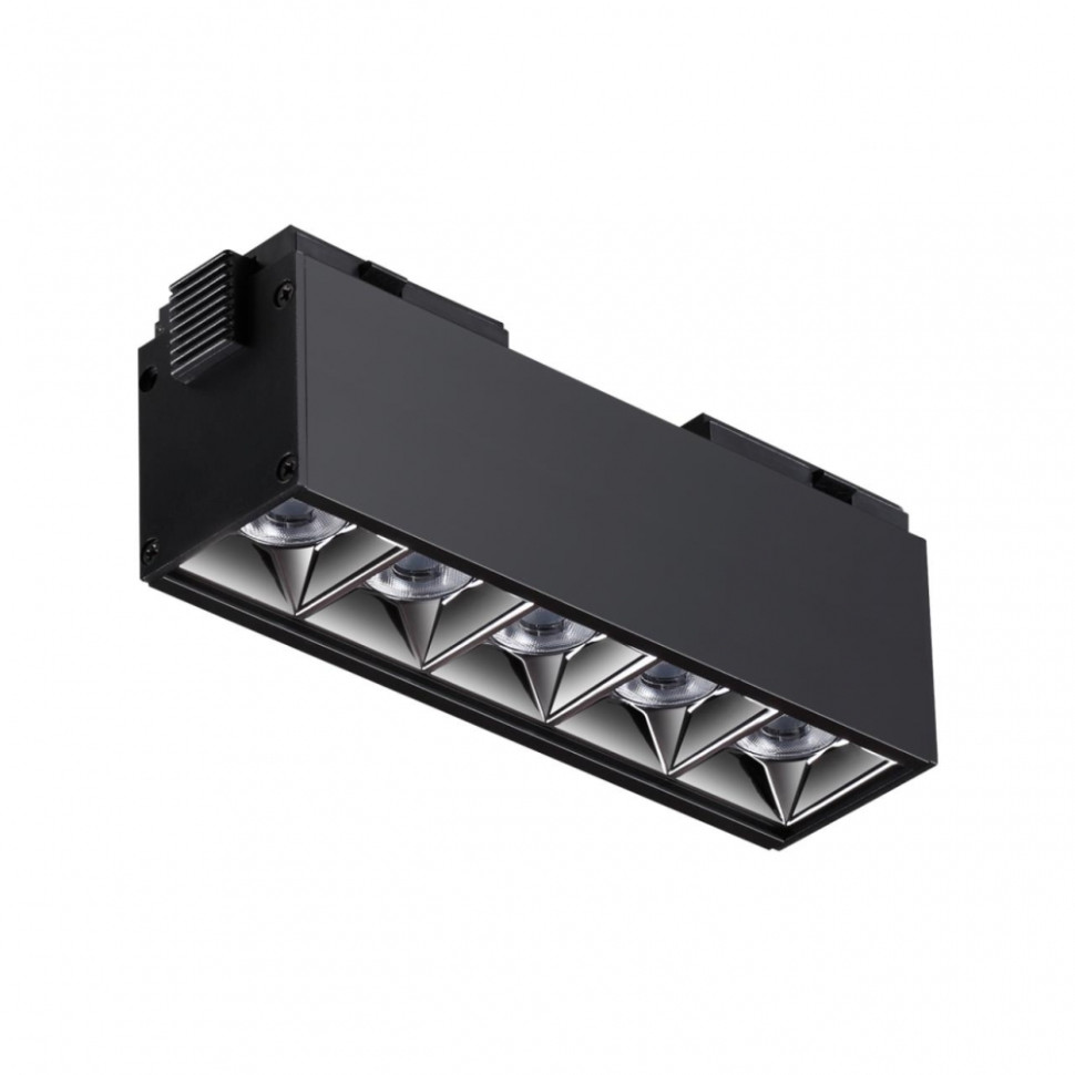 Трековый светильник 10W 4000К для магнитного шинопровода Kit Novotech 358523, цвет черный - фото 1