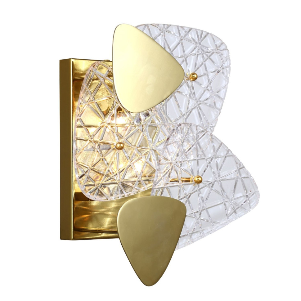 Настенный светильник F-Promo Krakle 4249-2W, цвет золото, прозрачное стекло - фото 1