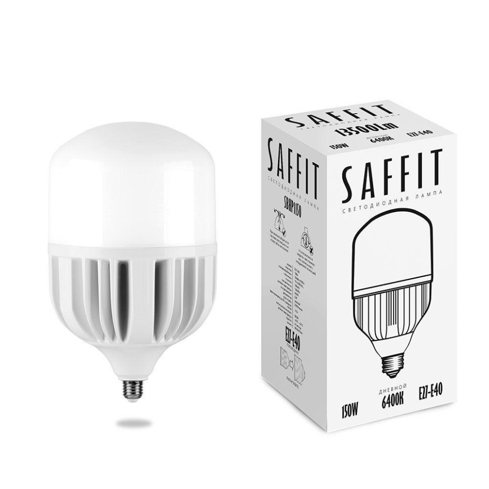 Светодиодная промышленная лампа E27-E40 150W 6400K (холодный) Saffit SBHP1150 55144