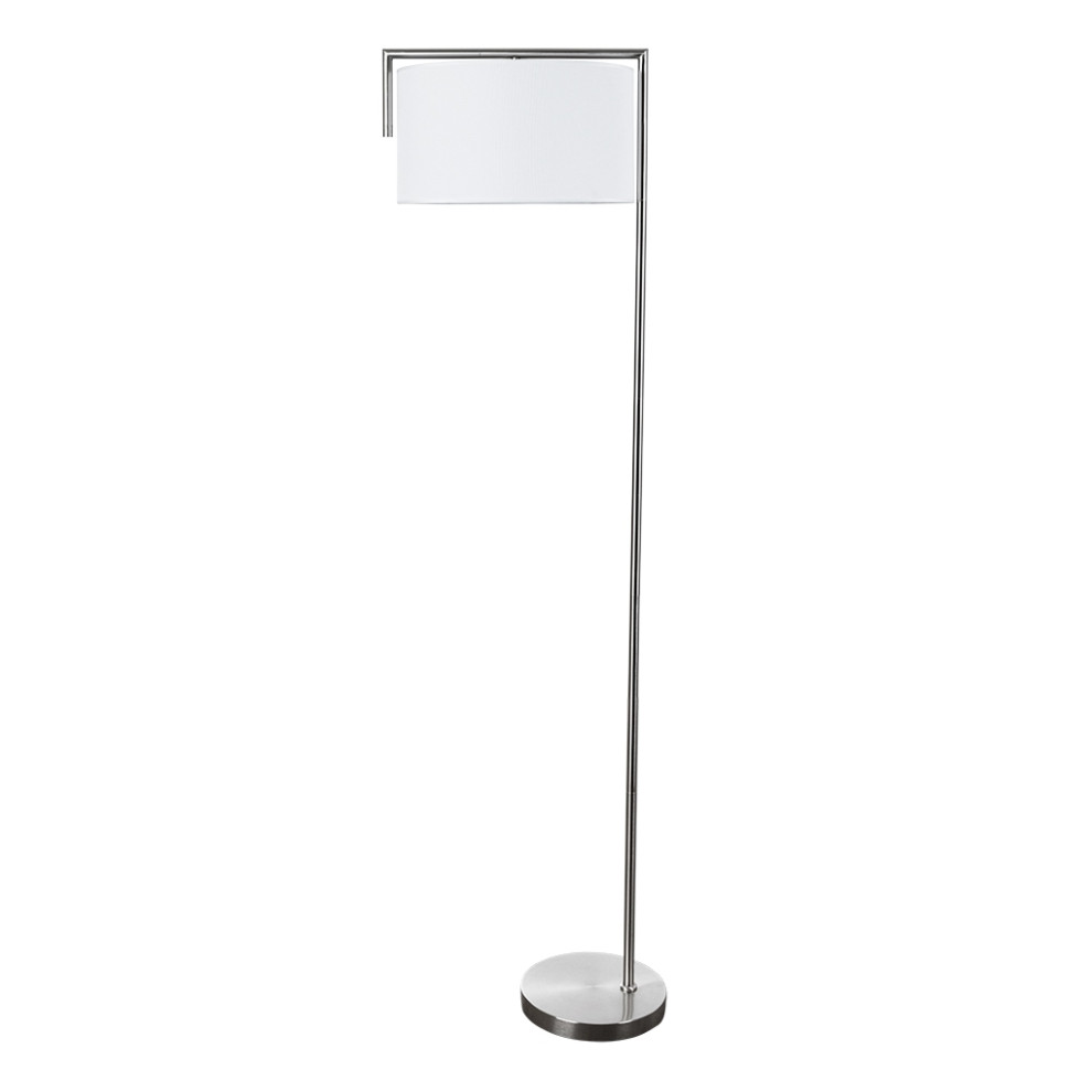 Торшер с абажуром Arte Lamp Aperol A5031PN-1SS, цвет матовое серебро - фото 1